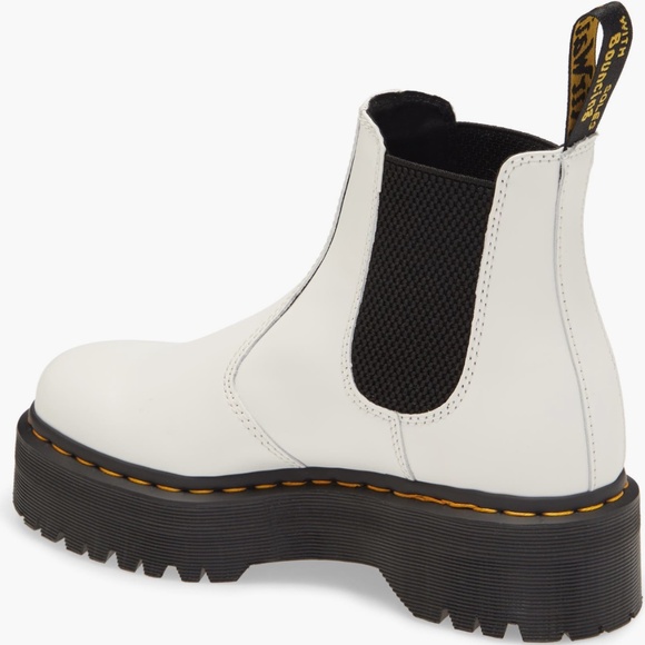 2976 Quad Platform Chelsea Boot - White - Size 6 - Picture 5 of 11